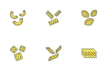 Pasta Noodles Icon Pack