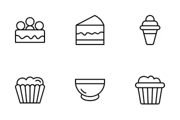 Pastelería Paquete de Iconos