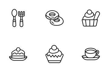 Pastelería Paquete de Iconos