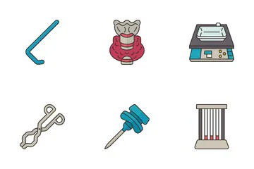 Pathology Equipment Icon Pack