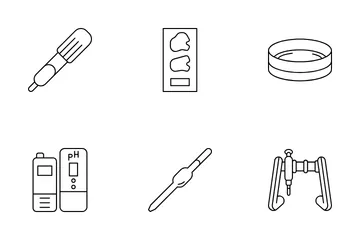 Pathology Equipment Icon Pack