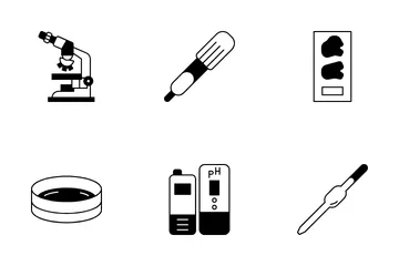 Pathology Equipment Icon Pack