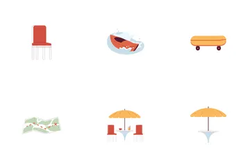 Patio Outdoor Furniture Icon Pack