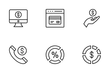 Payment And Online Banking Icon Pack