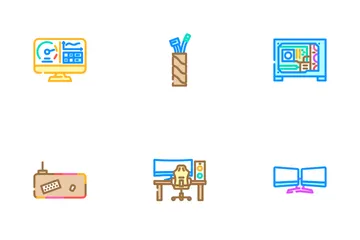 Procesador de hardware de PC para juegos Paquete de Iconos