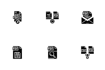 Pdf Electronic File Icon Pack