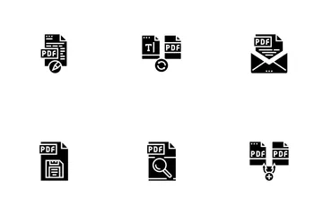 Fichier électronique PDF Pack d'Icônes