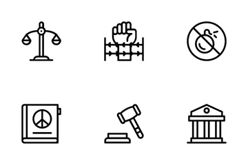Peace And Human Rights Icon Pack