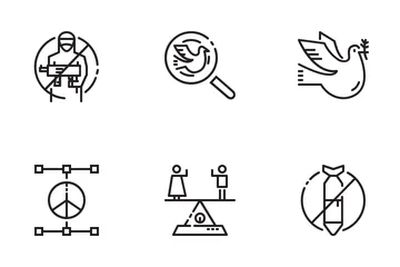 Peace And Human Rights Icon Pack