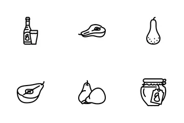 Pear Fruit Icon Pack