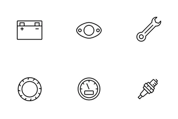 Peças de automóveis Pacote de Ícones