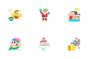 Pegatinas de invierno Paquete de Iconos