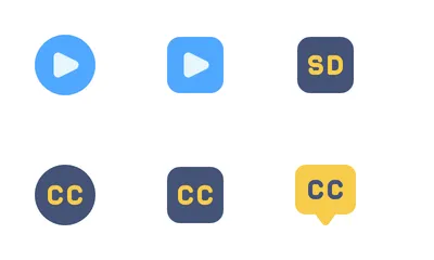 Película y vídeo Icon Pack