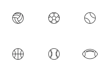 Pelota deportiva Paquete de Iconos