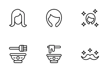 Peluquería Paquete de Iconos