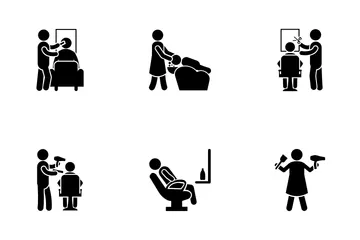 Peluquería Paquete de Iconos