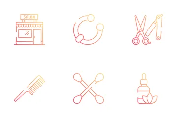 Peluquería Paquete de Iconos