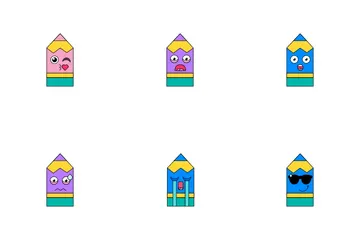 Pencil Emoji Icon Pack