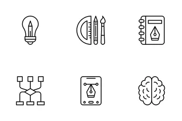 Pensamento de design Pacote de Ícones