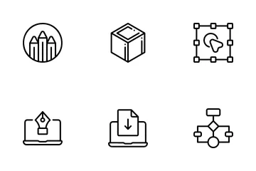 Pensamento de design Pacote de Ícones