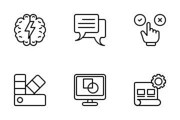 Pensamento de design Pacote de Ícones