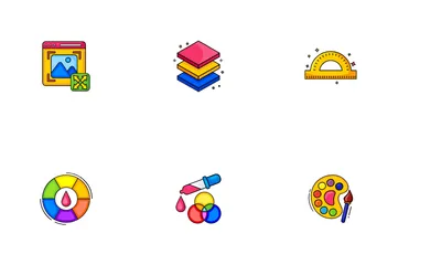 El pensamiento de diseño Paquete de Iconos