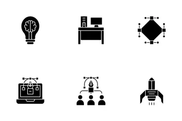 El pensamiento de diseño Paquete de Iconos