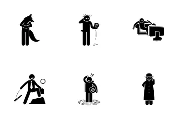 Pensamiento negativo Paquete de Iconos