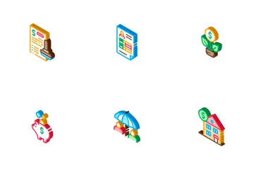 Pension Retirement Icon Pack