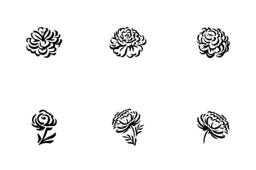 Peony Flower Icon Pack