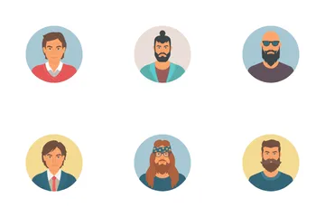 People Avatars Icon Pack