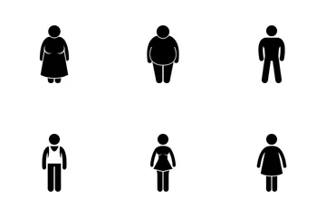 People Body Size Icon Pack