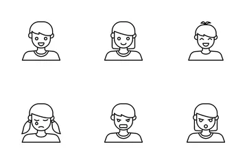 People Expression Icon Pack