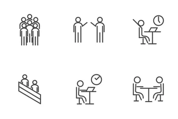 People In Office Icon Pack