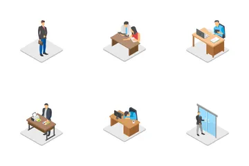 People Office Activities Icon Pack