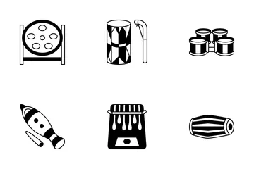 Percussion Instruments Icon Pack