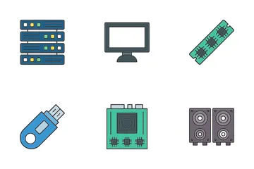 Periférico de computador Pacote de Ícones