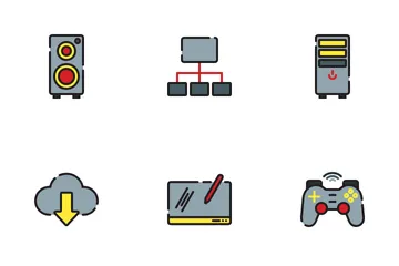 Periférico de computadora Paquete de Iconos