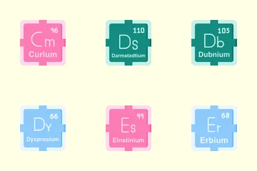 Periodensystem Symbolpack