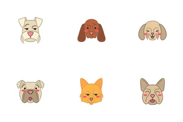 Perros lindos Paquete de Iconos