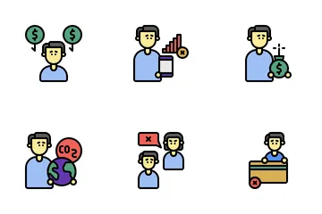 Persona problemática Paquete de Iconos
