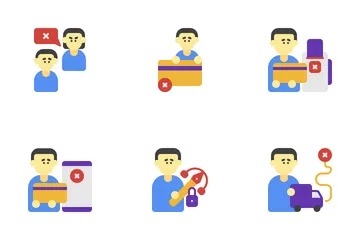 Persona problemática Paquete de Iconos