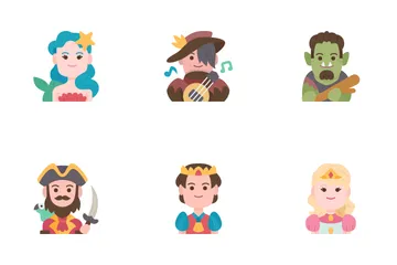 Personajes de cuento Paquete de Iconos