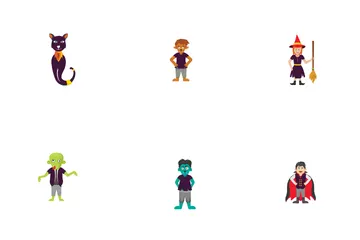 Personajes de Halloween Paquete de Iconos