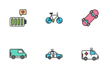 Personal Transport Icon Pack