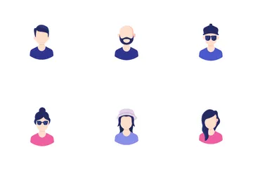 Avatares de personas Paquete de Iconos