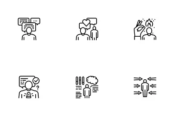 Personas con habilidades blandas Paquete de Iconos