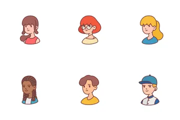 Personen-Avatar Icon Pack