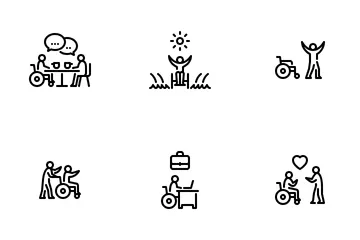 Personnes handicapées Icon Pack