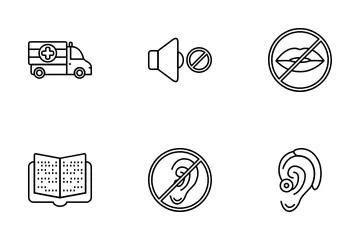 Persons With Disabilites Icon Pack